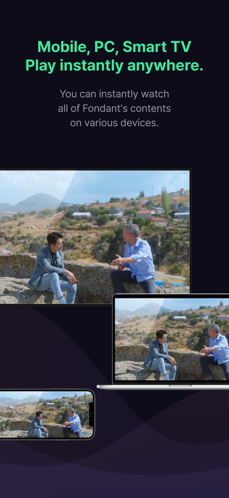 Fondant - 퐁당 - Fondant app content streaming across mobile PC and Smart TV