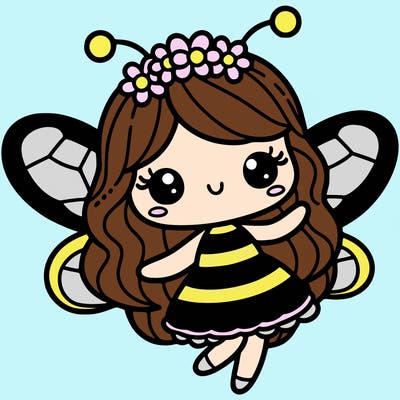 cute bee fairy