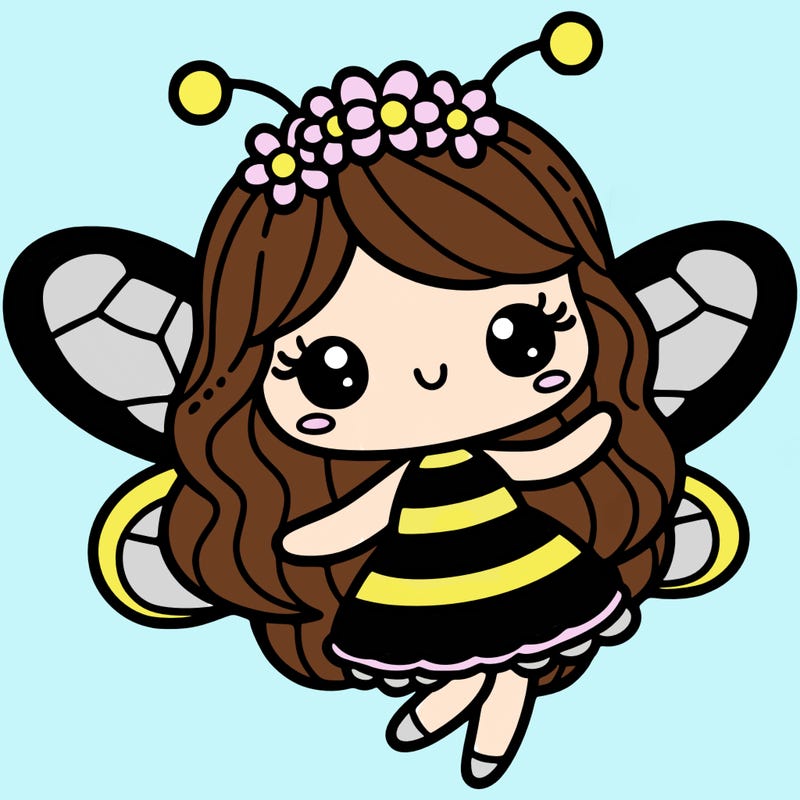 cute bee fairy