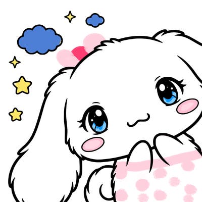 anime cinnamoroll cute fluffy