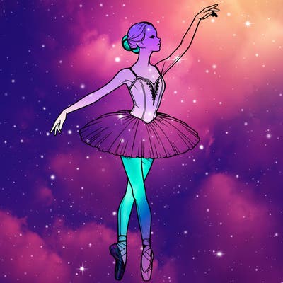 realistic ballerina