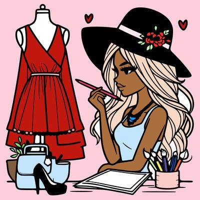 a stylish fashion designer