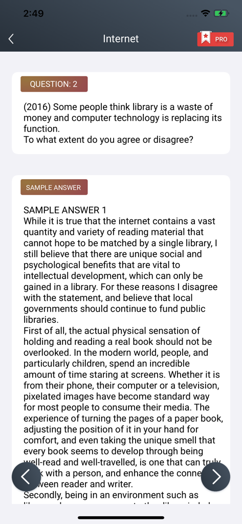 IELTS Writing Exam Test Prep - IELTS Writing Task 2 Beispielaufsatzfrage und -antwort über die Bedeutung von Bibliotheken.