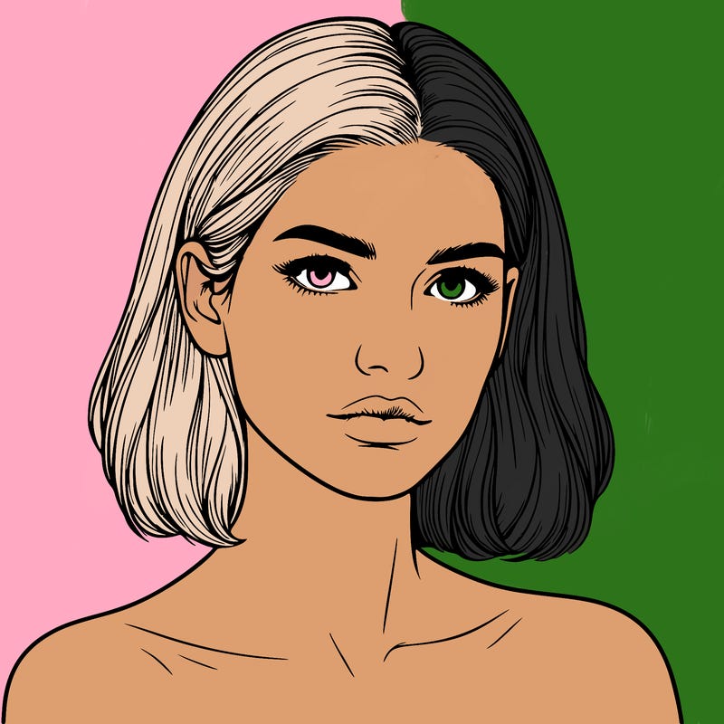 realistic portrait of woman