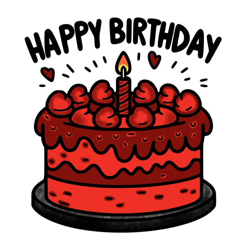 cake with happy birthday on it