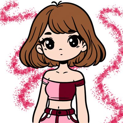 girl in a cute crop top