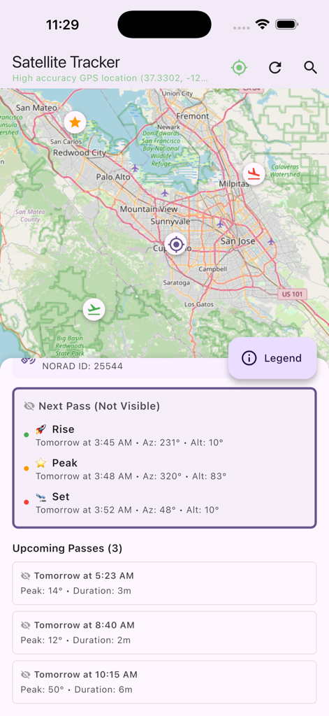 Satellite Passes - Education App | MWM