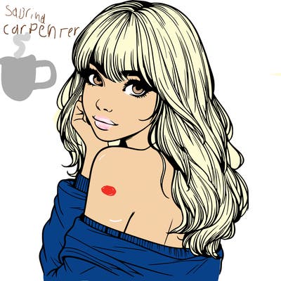 realistic girl with bangs looking over her shoulder