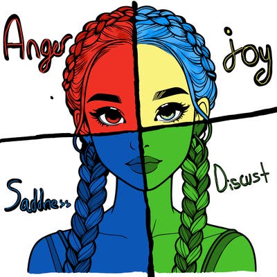 realistic girl with braids