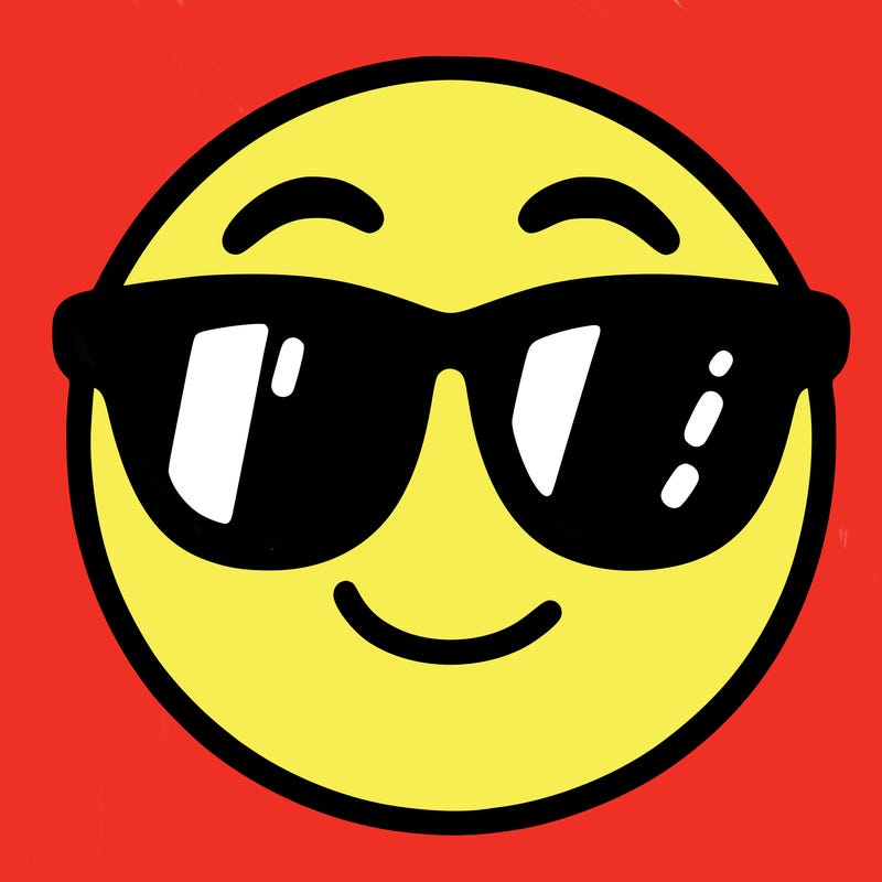 emoji with sunglasses