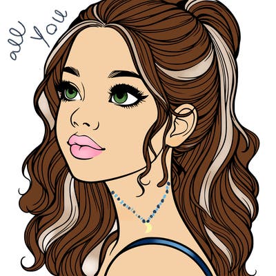 beautiful realistic girl