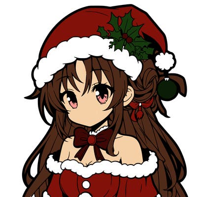 anime christmas girl