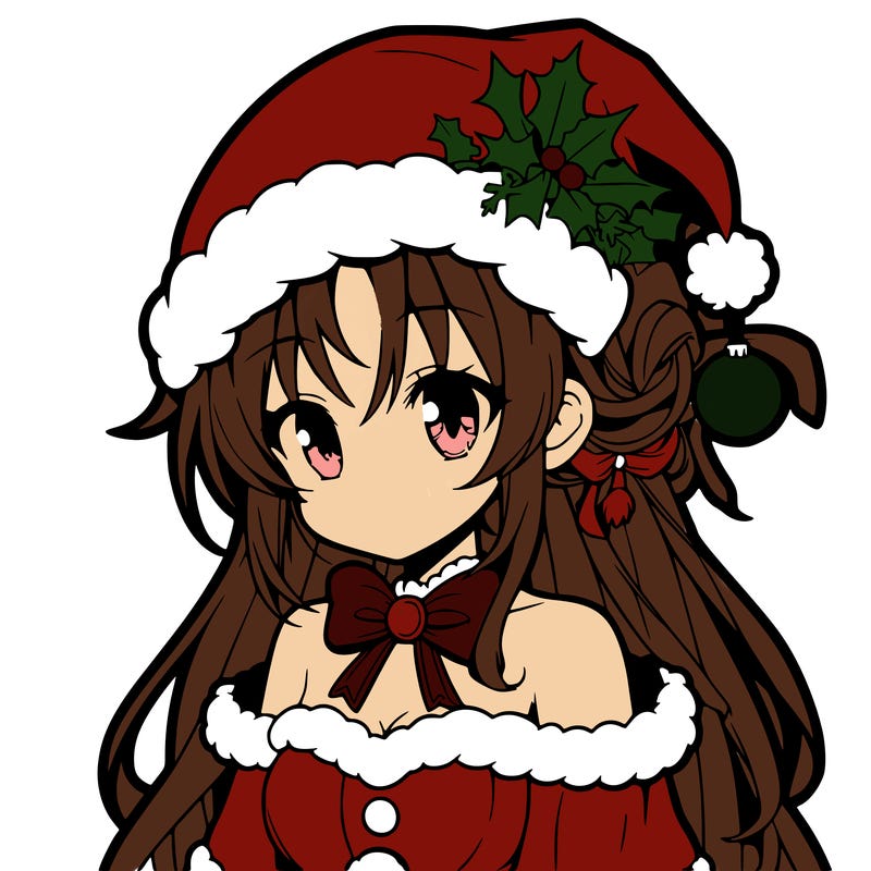 anime christmas girl