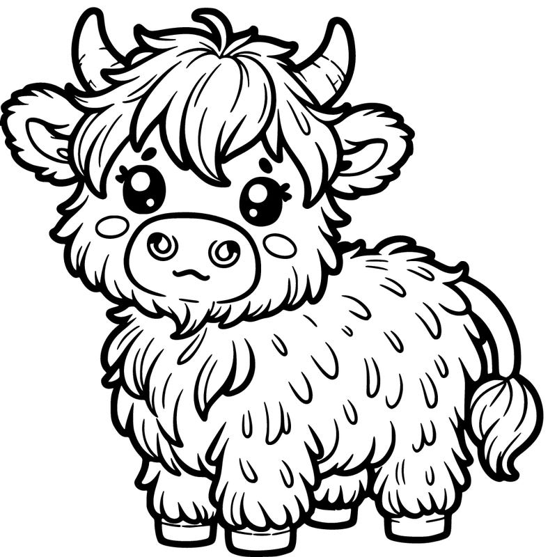 cute highland cow