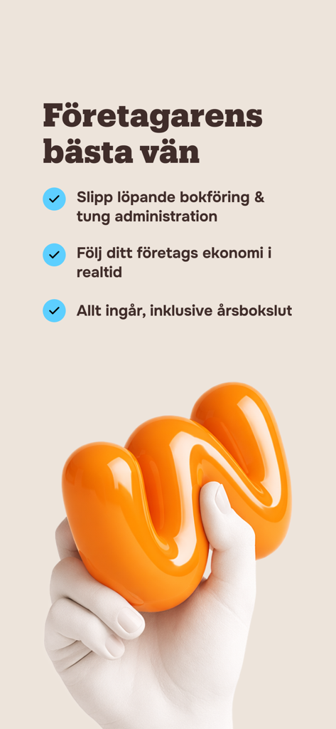 Wint - Écran marketing de l'application Wint montrant les avantages pour les entrepreneurs tels que la comptabilité automatisée et le suivi financier en temps réel.