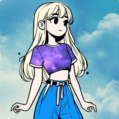 girl in a cute crop top