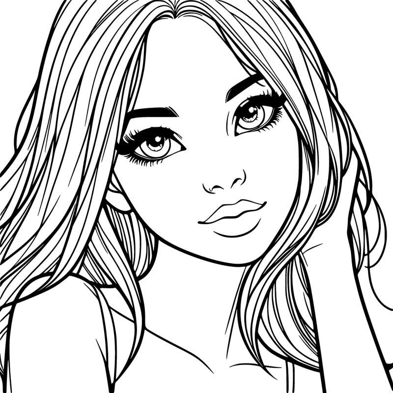 beautiful realistic girl