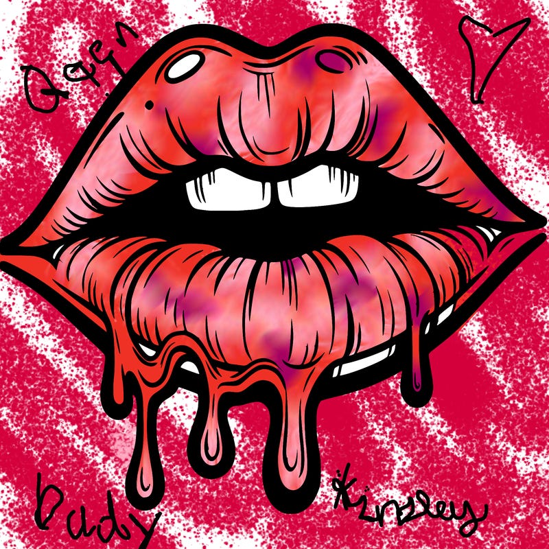 lips that look realistic and drip