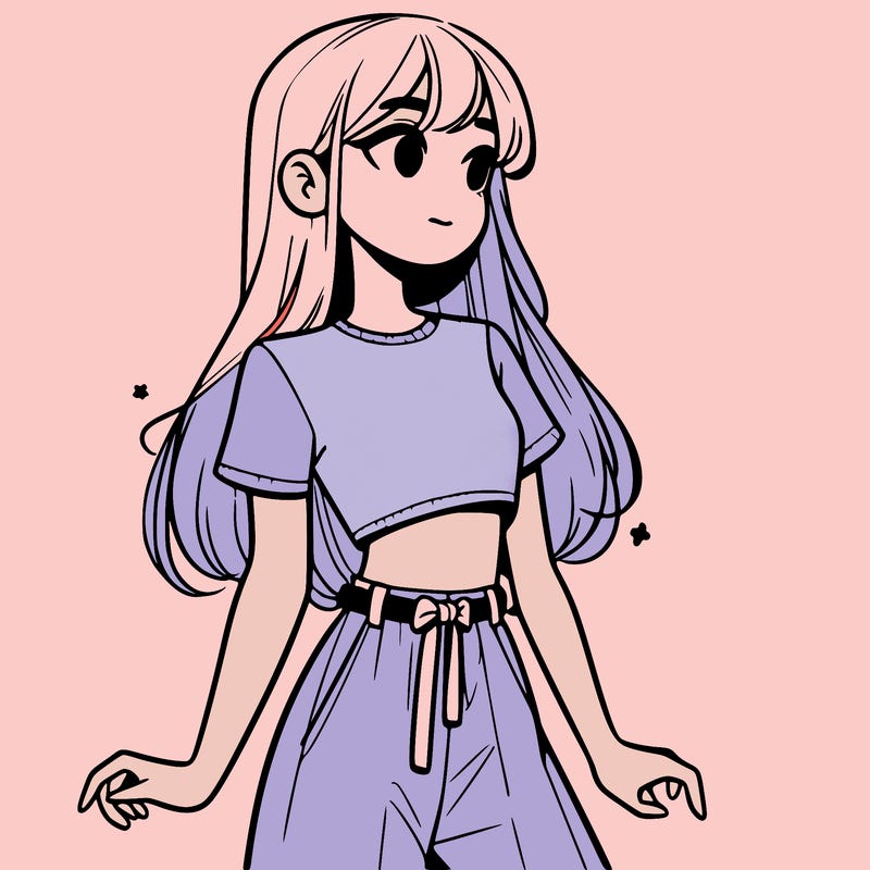 girl in a cute crop top