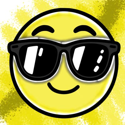 emoji with sunglasses
