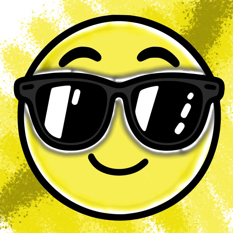 emoji with sunglasses