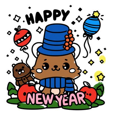 message : happy new year