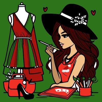 a stylish fashion designer