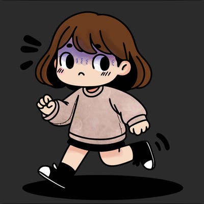 a girl sneaking out