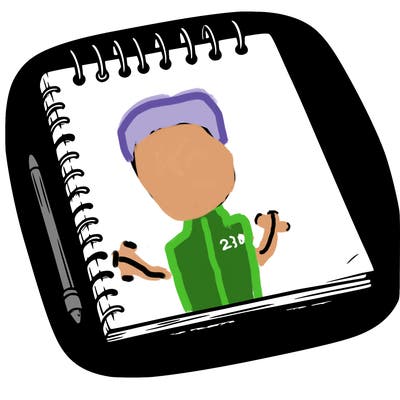 a blank sketch pad