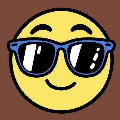 emoji with sunglasses