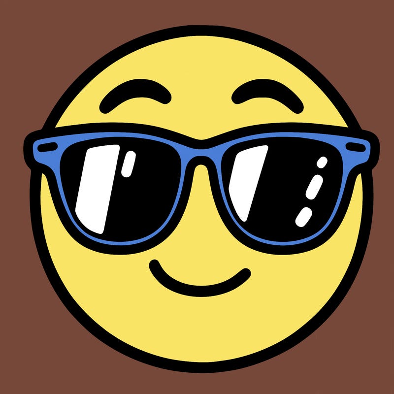 emoji with sunglasses