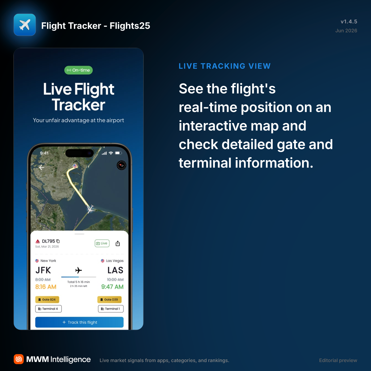 Flight Tracker - Flights25 - Travel App | MWM