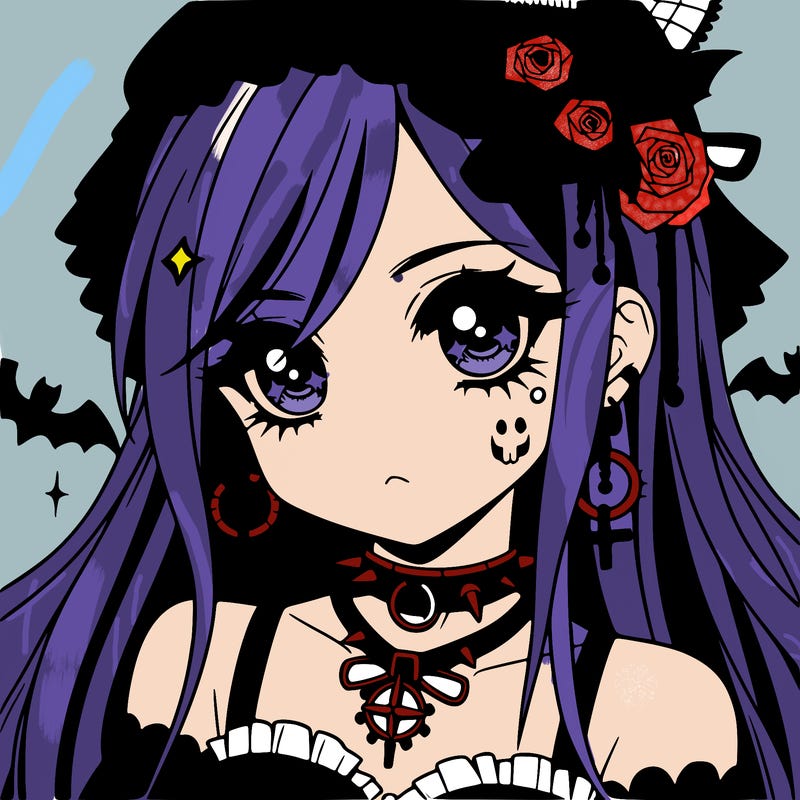 anime - goth girl