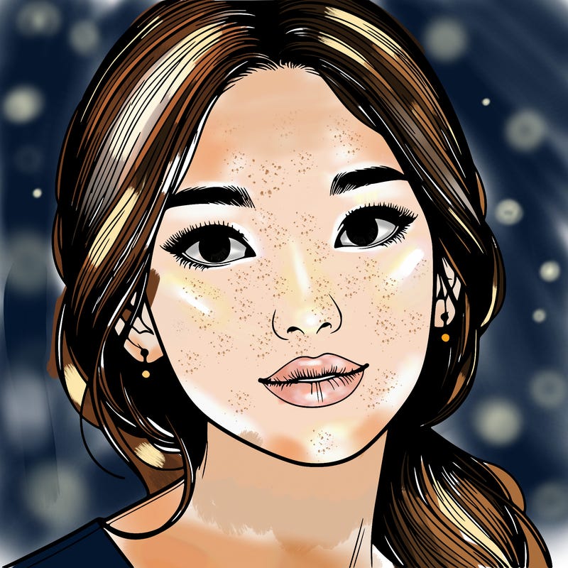 beautiful realistic asian woman