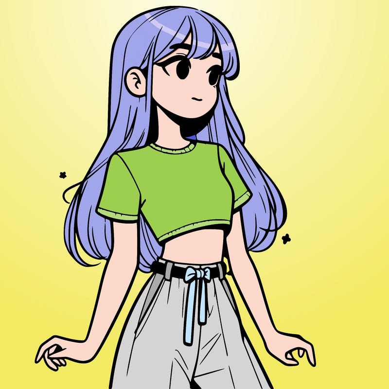 girl in a cute crop top