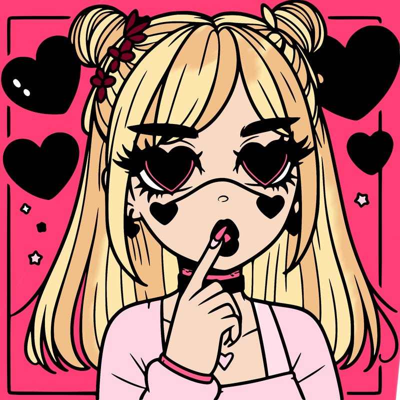 aesthetic heart girl