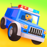 Dinosaur Police Car kids Games