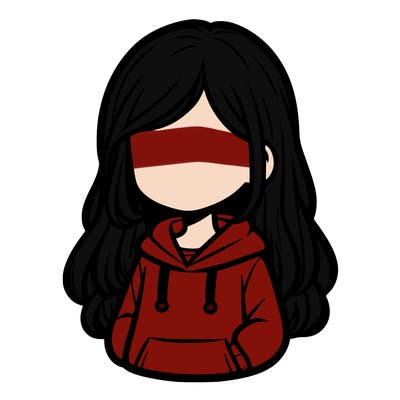 faceless girl in hoodie