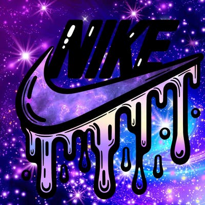 dripping nike logo