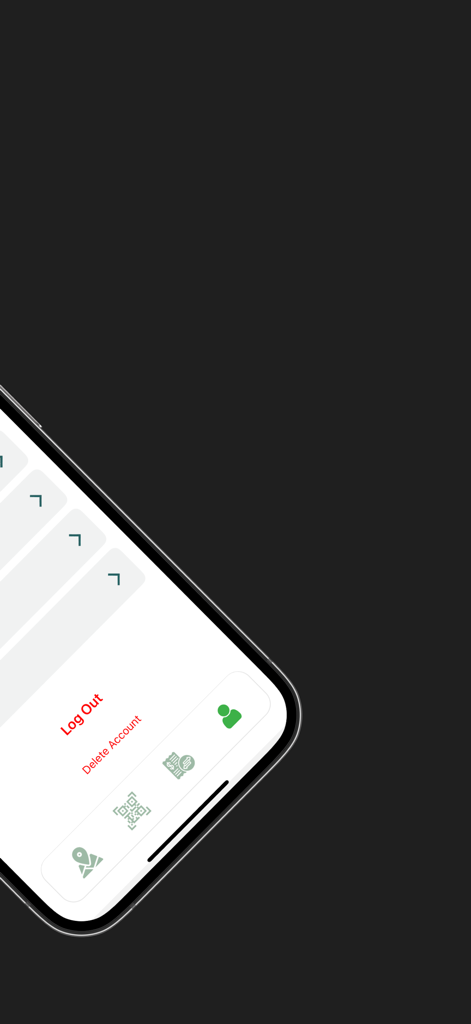 Pantalla de configuración de perfil de la aplicación iCharge que muestra las opciones de cierre de sesión y gestión de cuentas.