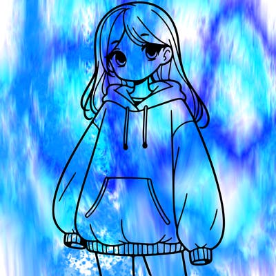 girl with big sweatshirt
