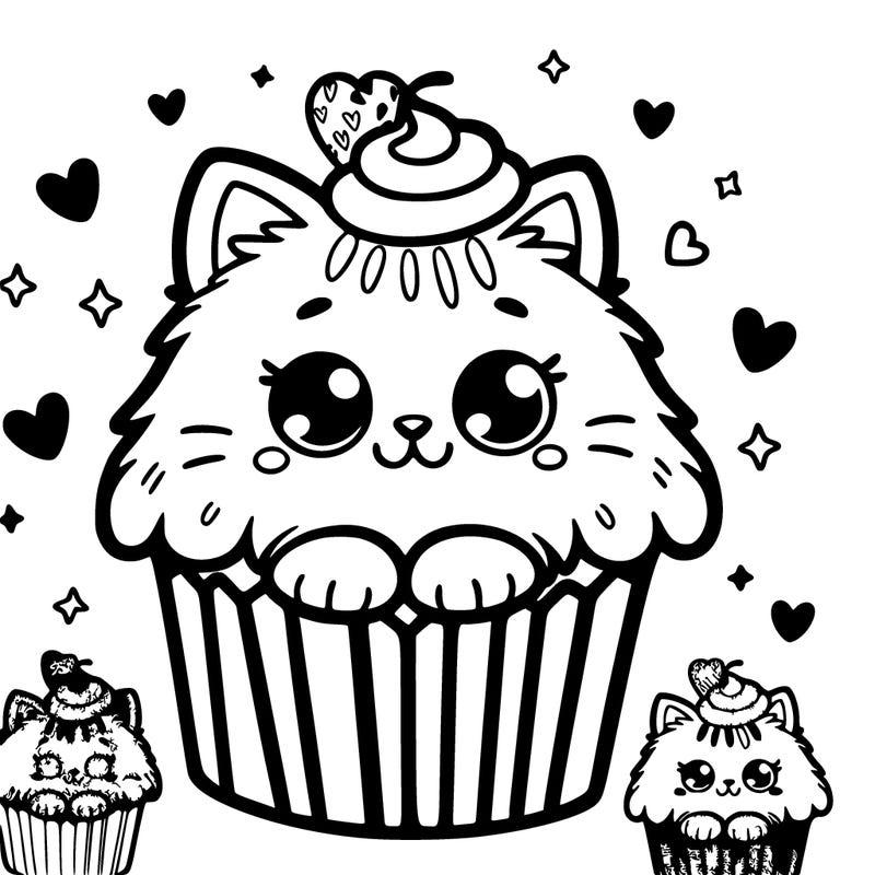 cupcake kitten