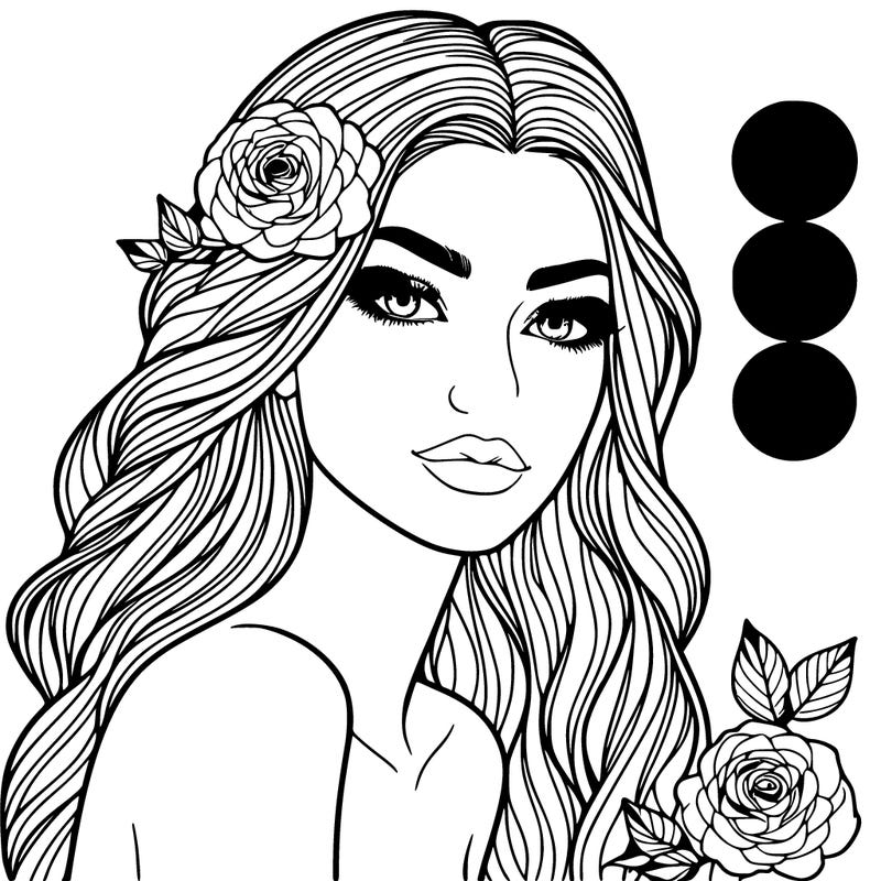 beautiful realistic woman