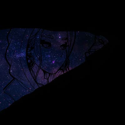 a realistic girl, spray painting