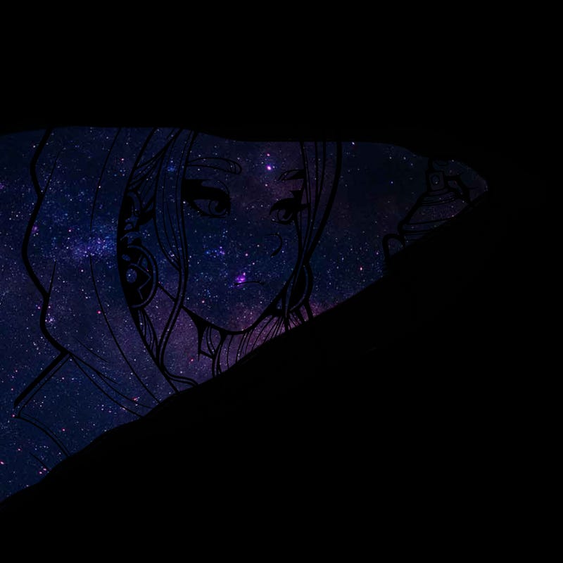 a realistic girl, spray painting