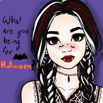 realistic girl with braids