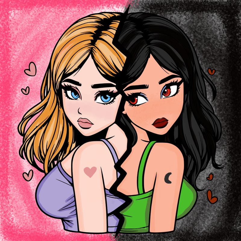 realistic girl split