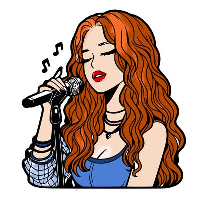 realistic female singer