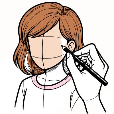 drawing a realistic person