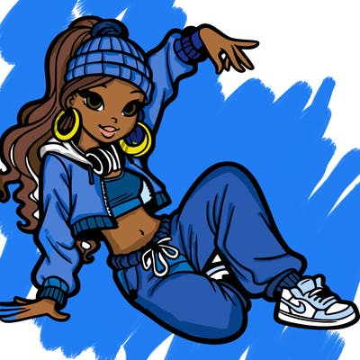 hip-hop dance girl